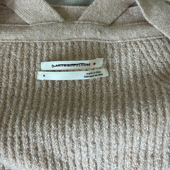 Anthropolo Oatmeal Wrap Sweater NWOT - Picture 5 of 6